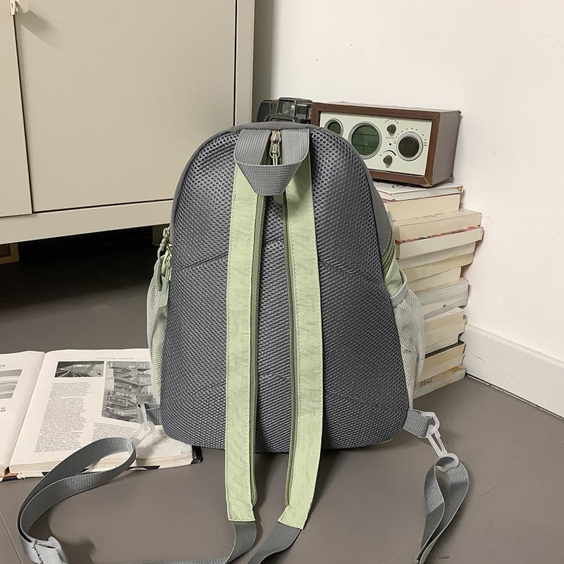 The New Schoolbag Is High-value, Fresh and Sweet, Contrasting Color Splicing Backpack, Couple Lightweight and Large-capacity Backpack.