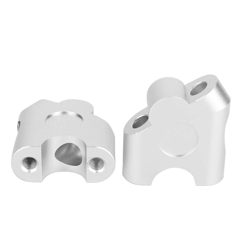 Set Back Spacer, Handlebar Riser, Qiilu Motorcycle Modification Universal 22mm Handlebar Height Rear Post (Plated) Other Changes