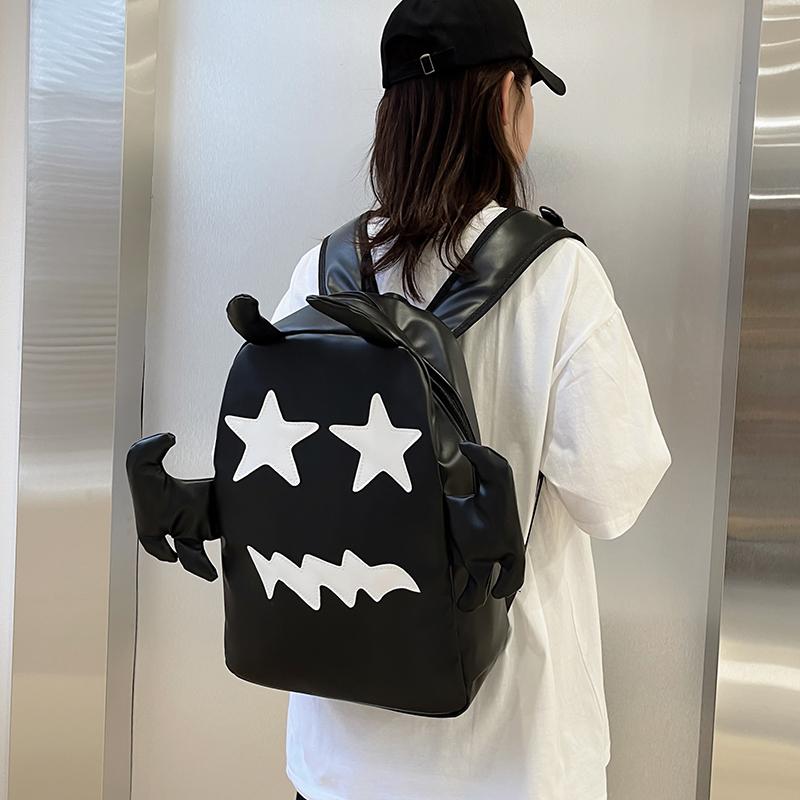 Schulranzen Desinvolte Little Devil Ghost Pattern Neue Männer und Frauen mit dem gleichen Absatz Rucksack Rucksack mit großer Kapazität