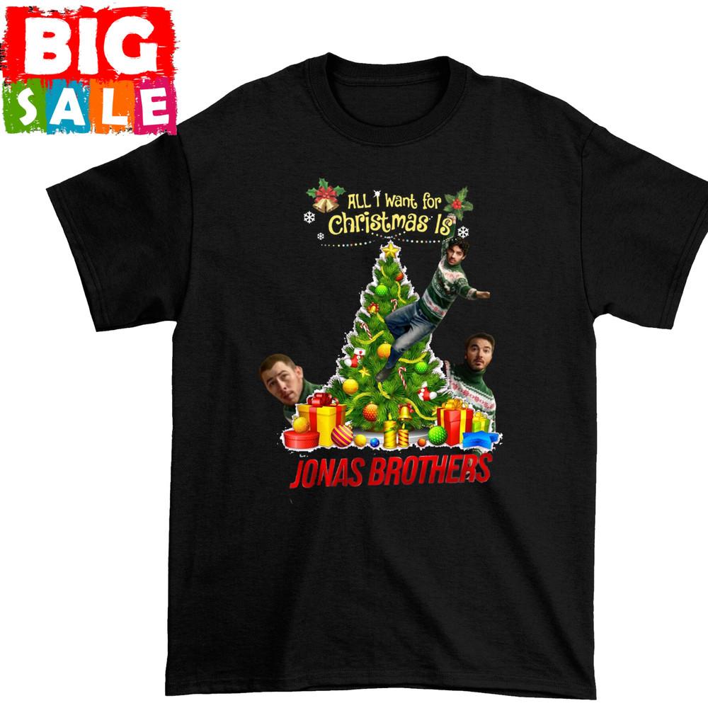New A Very Jonas Christmas All i want christmas S-234XL Shirt ng3804 Unisex T-Shirt