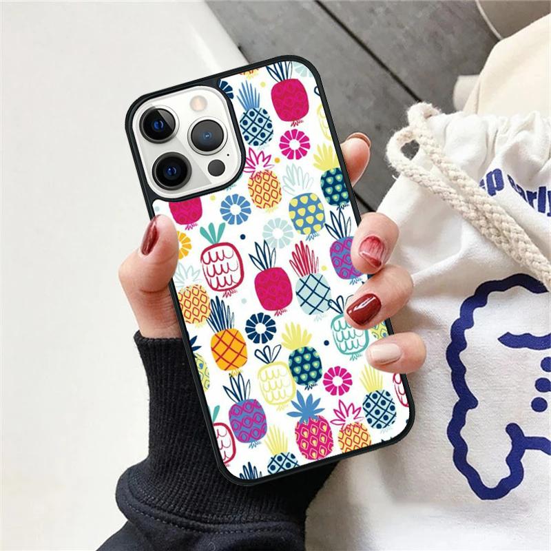 Tropical Pineapple Phone Case For iPhone 17 Air 15 16 Cover  11 13 14 Pro Max 12 Plus Max Fundas