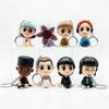 8Pcs/set Cartoon Characters Toys Cute Eleven Demogorgon Anime Figure PVC Keychain Toy Figure Pocket Things Keychain Model Toys