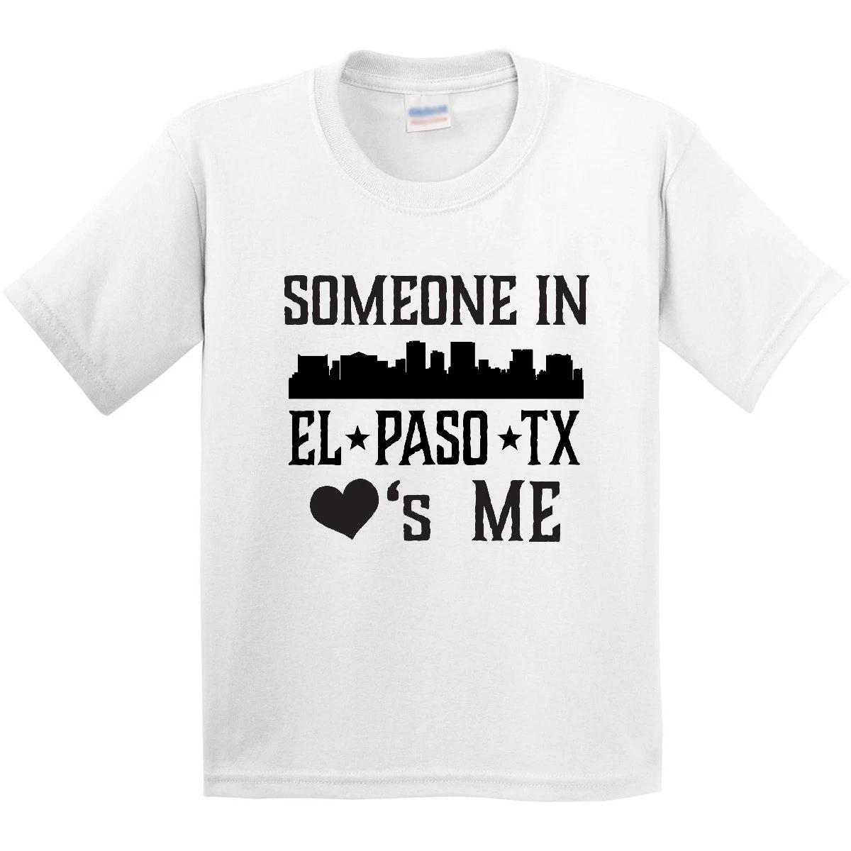 Inktastic El Paso Texas Someone Loves Me Skyline Youth kids boys T-Shirt Tx City Apparel 100