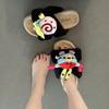 Piaohong cartoon animation crab boss snail fluffy slippers women 2025 autumn and winter new non-slip heightening cotton slippers