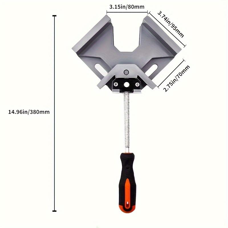 [Adjustable Right Angle Clamp] 1pc Durable Aluminum Alloy Adjustable Right Angle Clamp - 90 Degree Corner Clamp with Swing Jaw for Woodworking