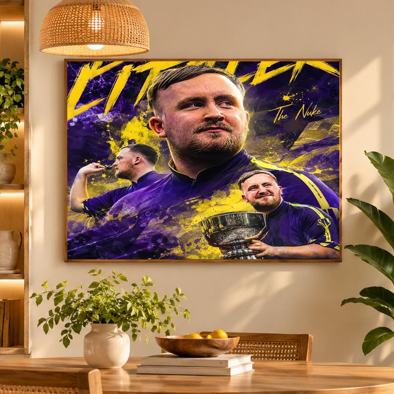 5D Diamond Painting Luke Littler DIY Full Drill Diamond Art Kit Home Decoration