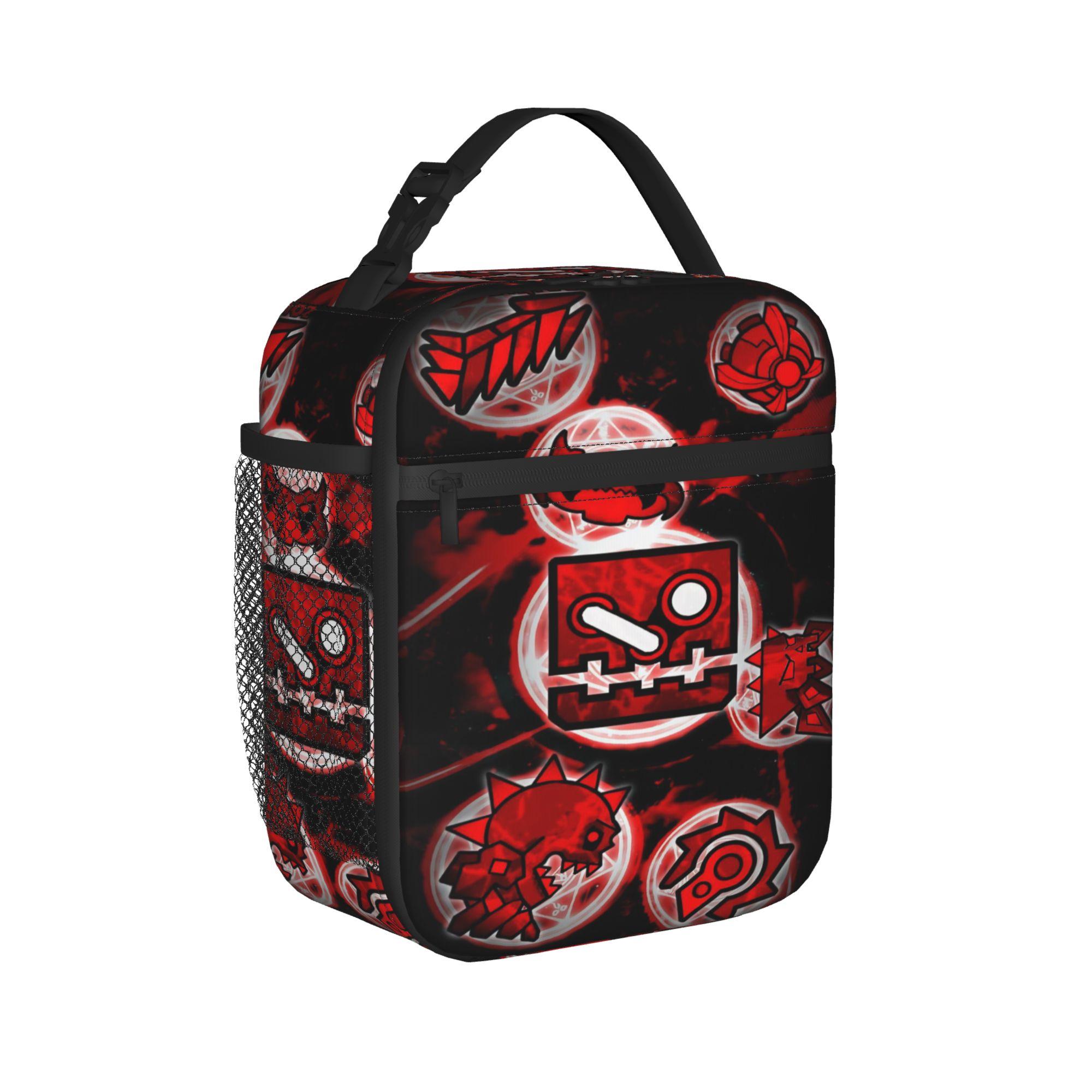 Jeu Cube Géométrie Sac à Lunch Thermique Isolé pour le Voyage Sac à Aliments Portable Contenant Hommes Femmes Glacière Boîte à Lunch Thermique Option 1