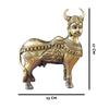 Brass Kamdhenu Statue | Height-17 cm Aprrox. | Vastu Idol for Home and Office | Zonal Placement -ESE |
