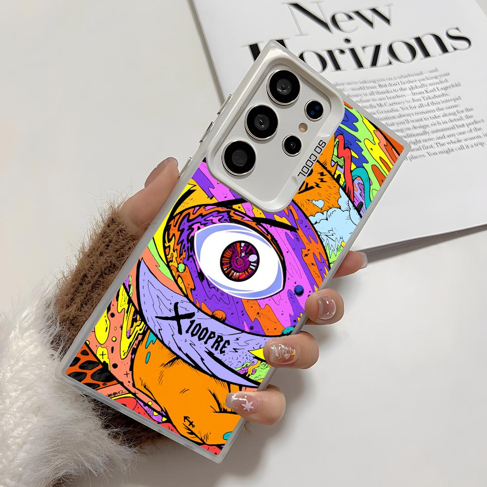 Bad B-Bunnys X100pre Phone Case For Samsung Galaxy S25 Edge S24 S23 S22 S21 S20 Ultra Funda Silicone Silver Cover