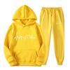 New European and American Spring and Autumn Women's Sports Sweater Set Fashion Casual Sweater Sweatpants Set Hoodie Women