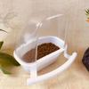 Splash Proof Playing and Eating Clear Perching Fix On Cage Birds Watering Bowl Parrot Supplies Bird Feeder Bird Food Container