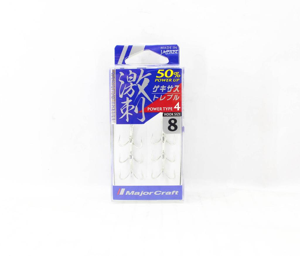 Major Craft GHT-4TN Treble Hook Power 4 Size 8 (3322)