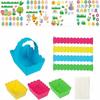 Easter Basket Kit with 8pcs Baskets and Stickers for Handmade Projects, Crafting, and Festival Gift Packaging Toys