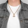 Anchor Men Necklaces Pendants Chain Punk Cool Trendy for Boyfriend Male Stainless Steel Jewelry Creativity Gift Wholesale