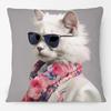 Fashion Chic Floral Animals Posters Cushion Cover Tiger Leopard Highland Cow Cockatoo Cat Dog Print Pillow Case