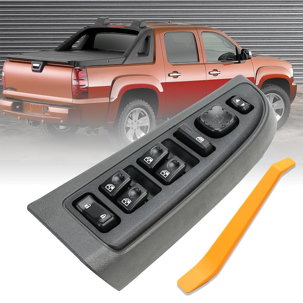 15883323 Driver Side Door Lock and Master Power Window Switch&Bezel Assembly Compatible with 2003 2004 2005 2006 2007 2008 Chevy Avalanche Silverado