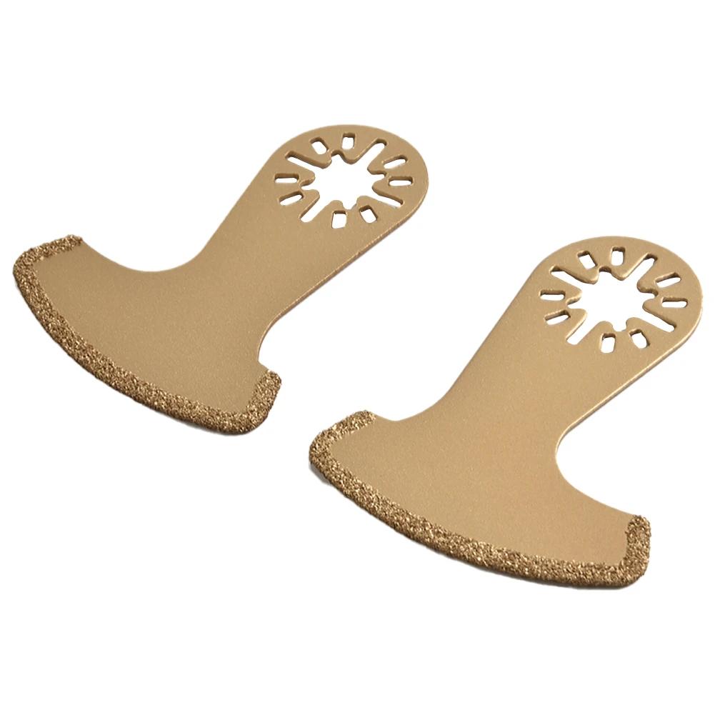 

2pcs Oscillating Multi Tool Diamond Carbide Segment Saw Blade Multifunction For Fein Multimaste Oscillating Tool Accessories бежевий