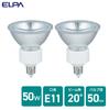 ELPA JDR110V40WLM/K-2P Halogen Bulb, E11, 110V, 65W, Wide Angle, 35°, G-166NH-2P