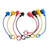 4 Pairs Hydraulic Quick Coupler Male Dust Cap Female Plug Cover PVC Rubber Protection For PARKER6600 AEROQUIP5600