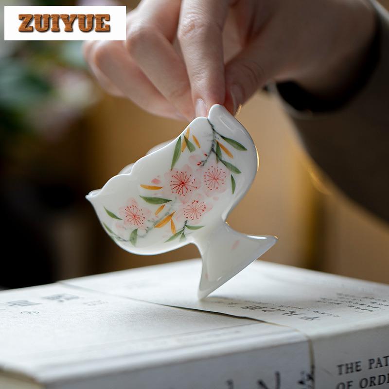 2pc/lot Hand-painted Peach Blossom Teacup Antique Tea Bowl Water Jug Tea-tasting Fragrance Cup Chazhan Master Cups Tea Set 70ml