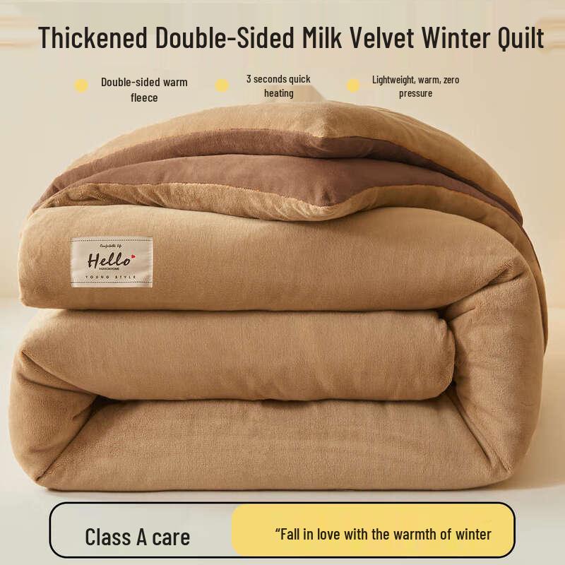 Yuan Zhi Wei Double-Sided Milk Velvet Winter Quilt
