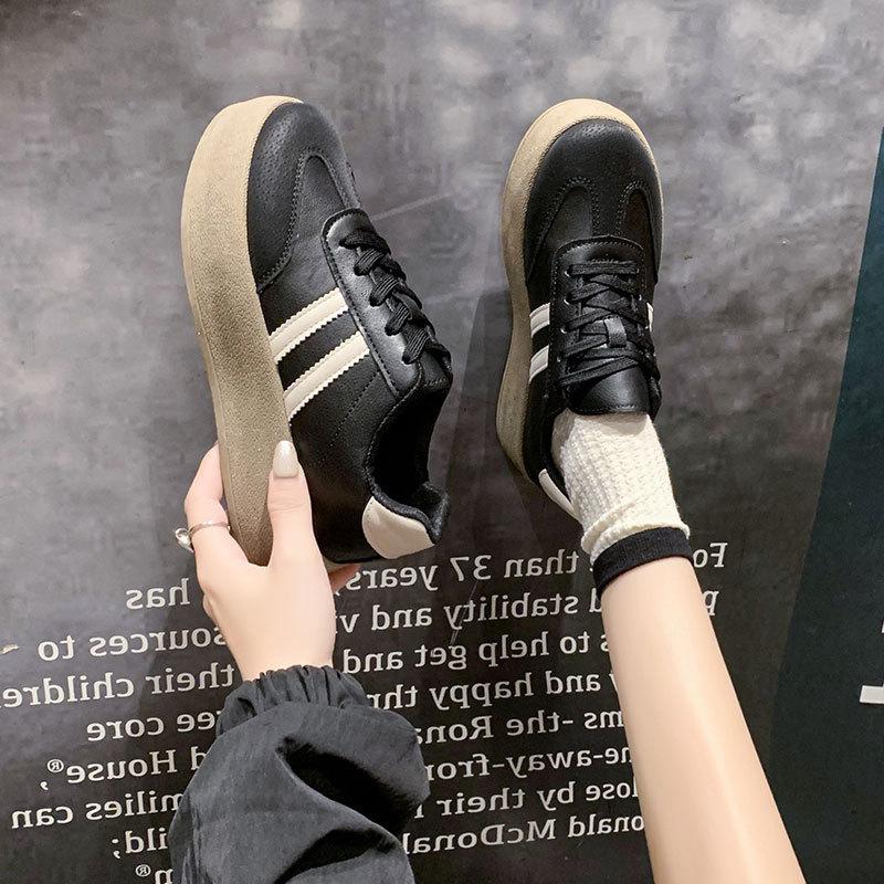 Sports and Leisure Board Shoes Platform-soled Versatile Little White German Training Shoes 2025 New Popular Spring and Summer Forrest Gump Shoes Wome