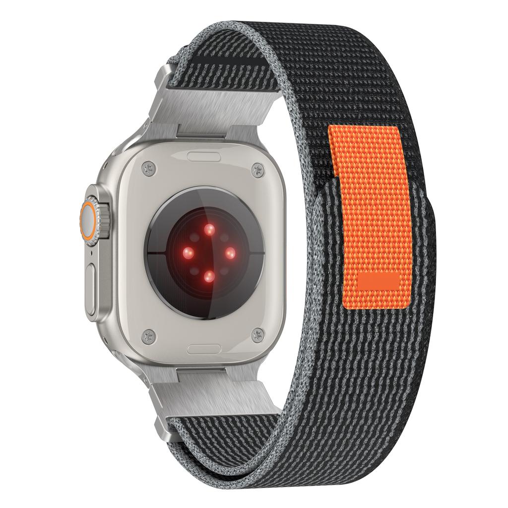 KALEBOL KLB-YJHHNL-001 Für Apple Watch 10 46mm/Ultra 2/Ultra 49mm/9 8 7 45mm/SE (2023) SE (2022) SE 6 5 4 44mm/3 2 1 42mm Nylon Uhrenarmband