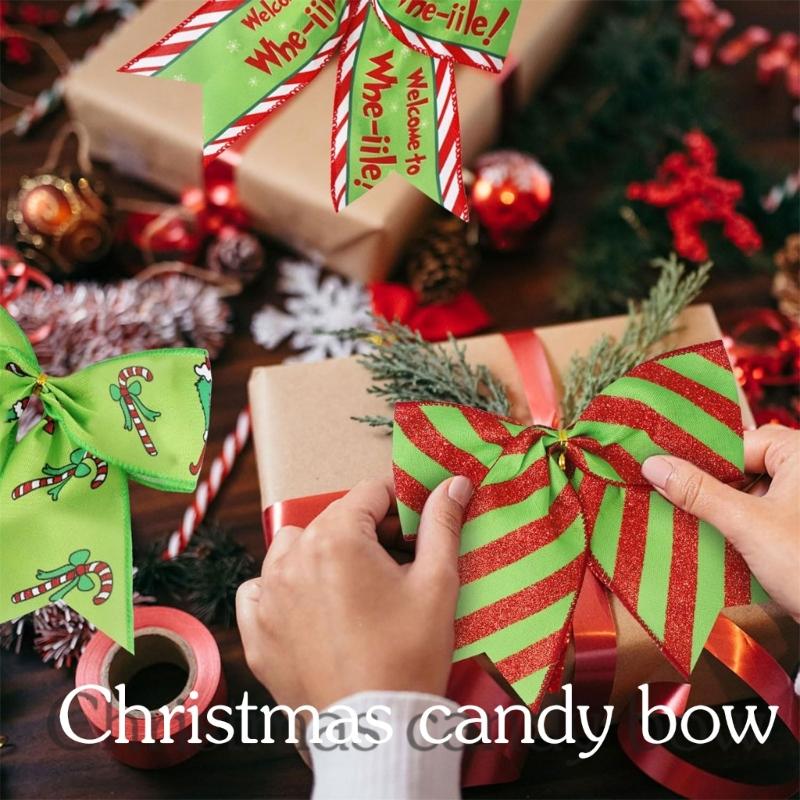 Christmas Candy Yard Decoration Ribbon For Indoor Outdoor Decor