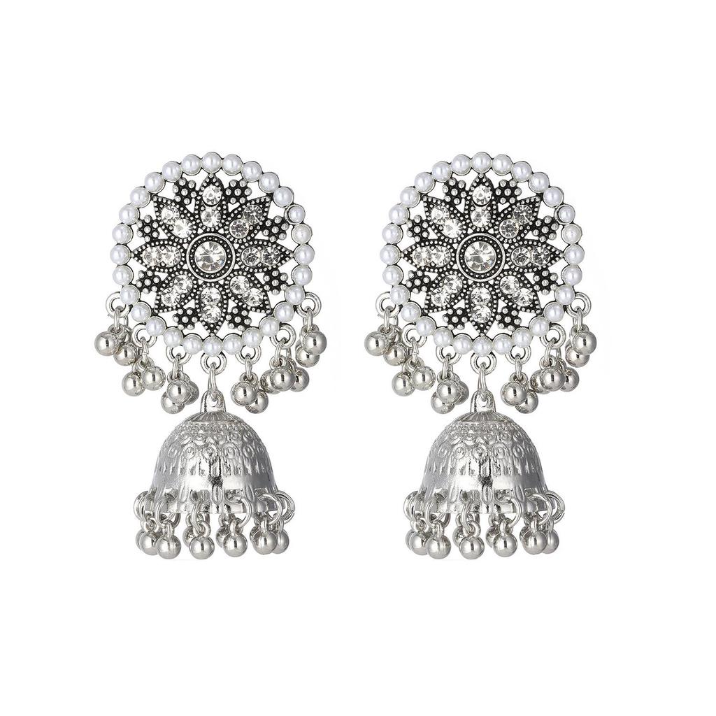 Handmade Indian Ethnic Long Earrings - Retro Holiday Style