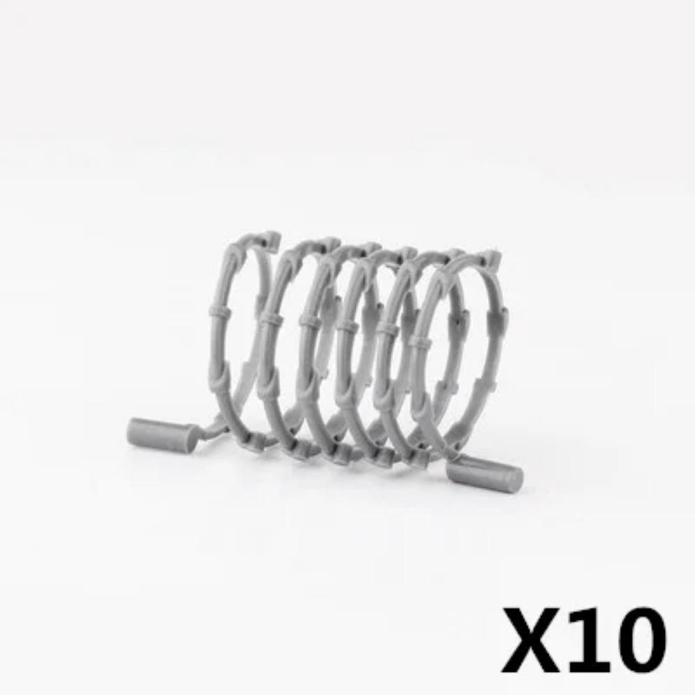 WW2 Military Accessories Soldier Figure Building Blocks Gatling Barrier Fortress Backpack Vest MOC Army Bricks Toys For Kid J097