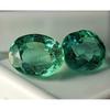 Stunning Natural Green Emerald Zambian 12-14 Ct Oval Cut Pair Loose Gemstone
