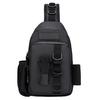 Fishing Bag with Rod Holder Waterproof Nylon Fishing Accessories Sling Bag Lightweight Outdoor Hiking Hunting Fishing Gear Single