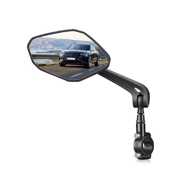 Elecpow Bike Rear View Mirror 360° Free Adjustment Rotatable Handlebar Viewmirror High Definition Large Mirror Bike Accessories