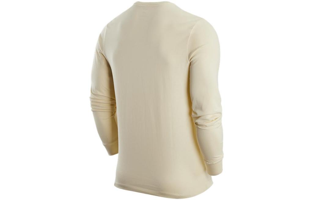 Nike T Shirts Men's Ecru Crew Neck Moderate Straight Fit FJ1173-113