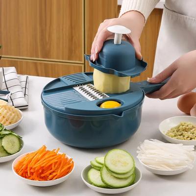 1Pc Green/Blue/Pink Kitchen Multifunctional Salad Utensils Vegetable Chopper Carrot Potato Manual Shredder Cook Vegetable Tools