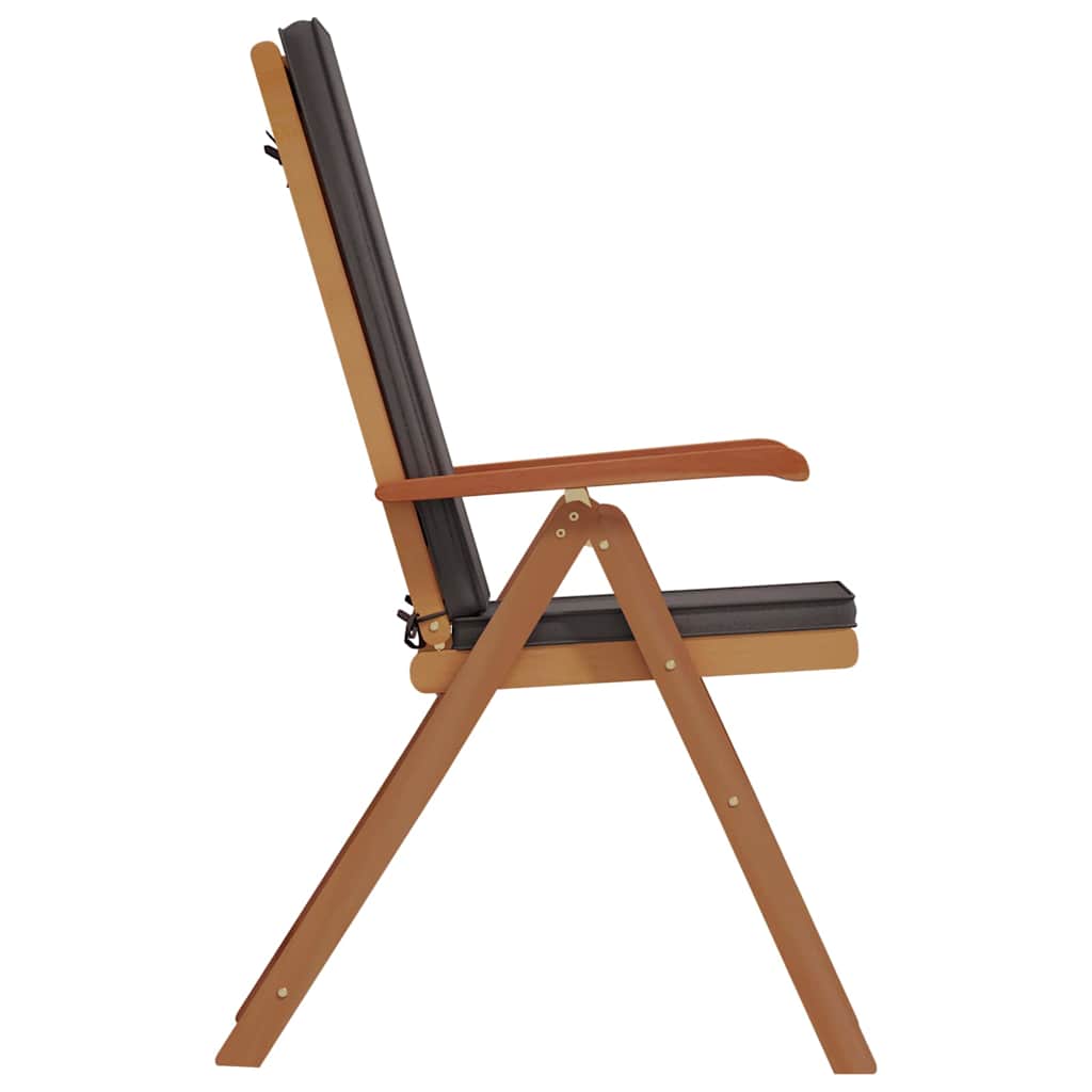 Garden Chair 6 Pcs Brown and Grey 57 X 71.5 X 104 Cm