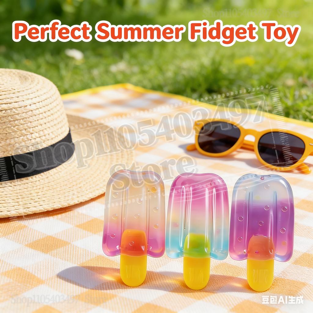 Hot Needoh Nice-Sicle Popsicle Sensory Squeeze Toy Super Solid Squish Stress Relief For Kids Adults Summer Easter Gift