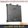 Square and Round Cast Iron Manhole Cover for Electric and Water Utilities