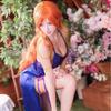 Ensemble complet de olympiques de cosplay Nami pour femmes et filles, haut et jupe, tenues de ceinture, fête d'Halloween et de c