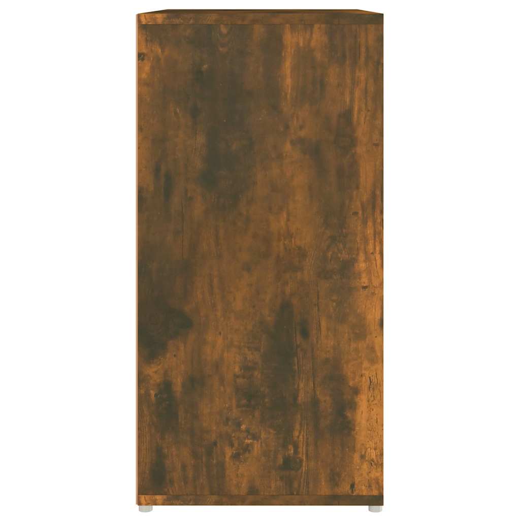 Shoe Cabinet Smoked Oak 60 x 35 x 70 cm Particleboard