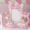 Acrylic Picture Frame, 3 Centimeter Mini Holder, Desktop Display Stand Pink Mikko 7.62cm