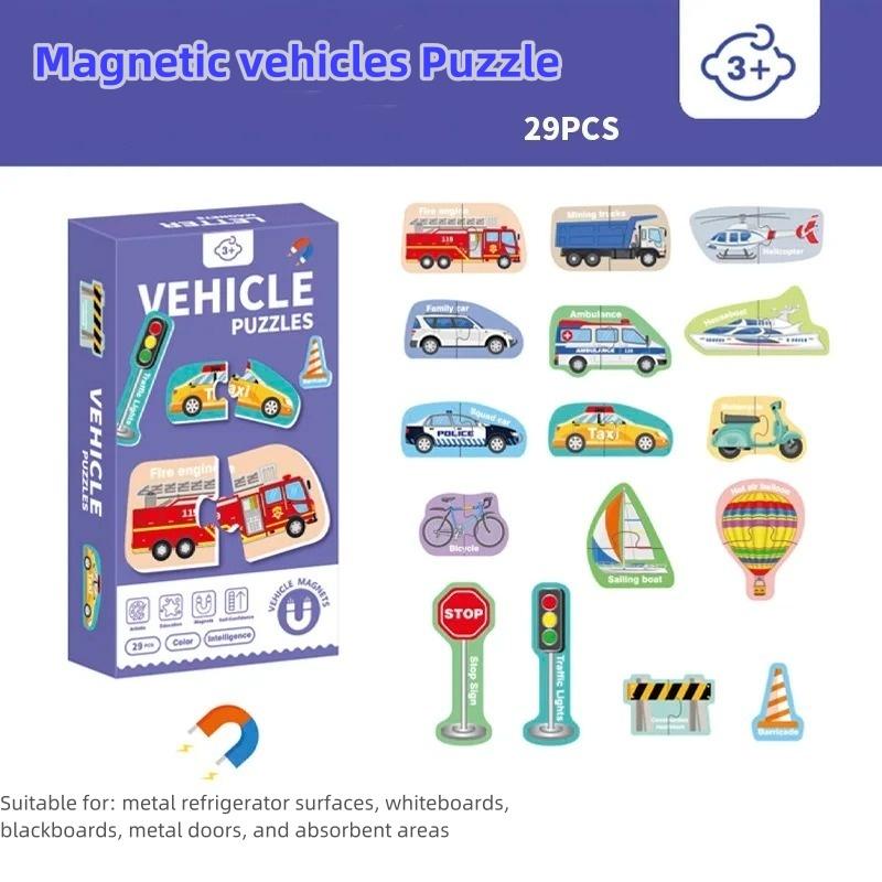 Montessori-Cartoon-Magnete für die Kühlschrankdekoration, lustige Tier-Kühlschrankmagnete für Kinder, süßes magnetisches Buchstaben-/Zahlenspielzeug