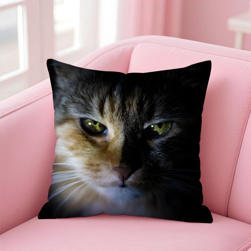 Cats Cushion Cover Linen Cushion Cover Soft Decorative Case For Sofa Home Decor