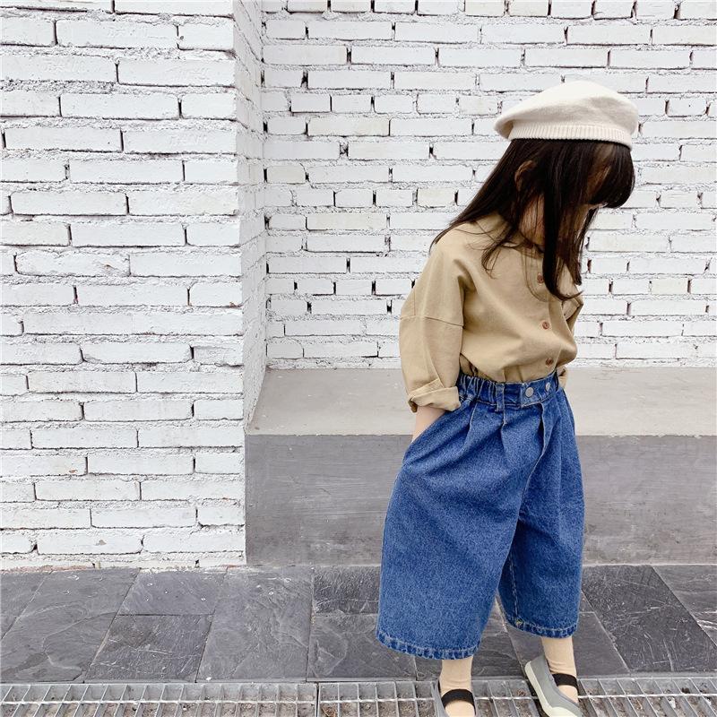 2022 Children's Clothing Spring New Girls Korean Spring Embroidered Shirts Spring Shirts