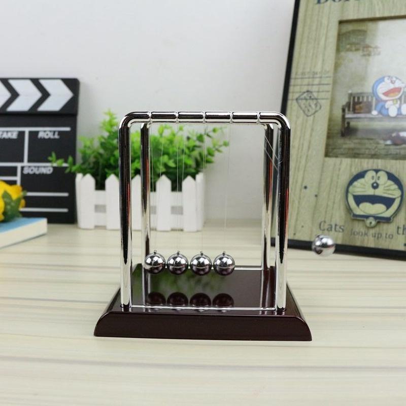 Creative Decorative Newton Billiards Balanced Balls Metal Handicraft Red Base Household Newton Billiards
