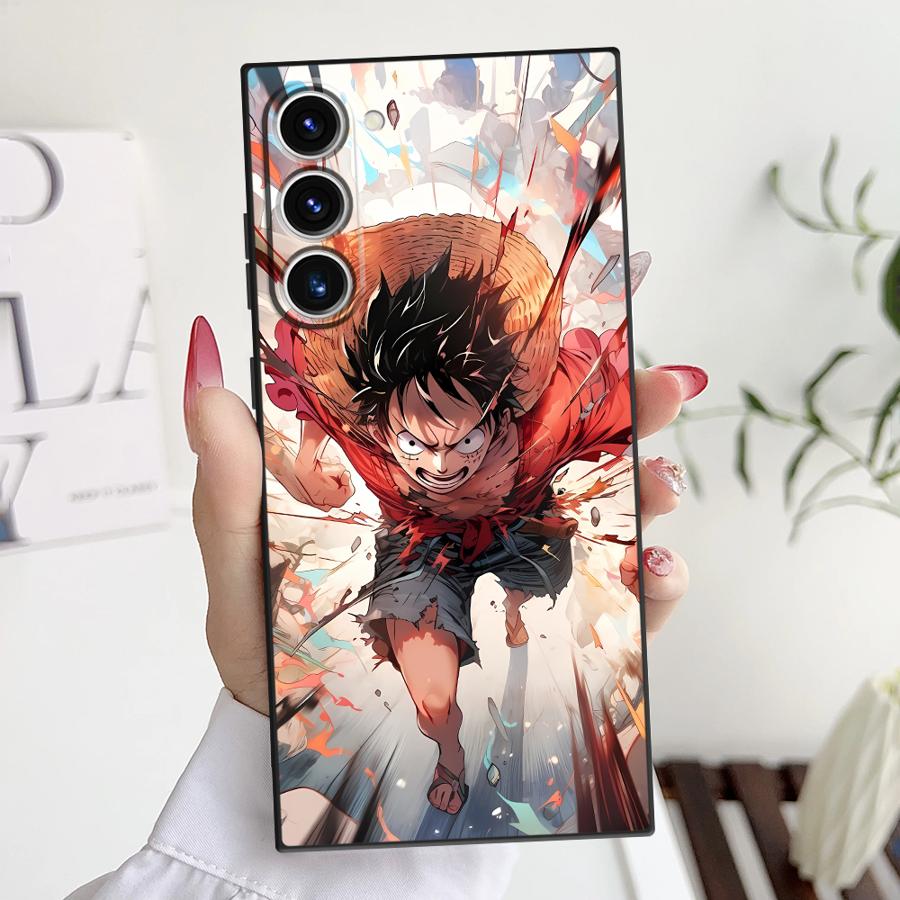 

OneS P-ieceS Anime Funda Phone Cover Case for Samsung Galaxy S25 S23 FE Note 20 9 10 S24 Plus S25Edge S9 S22 S21 S20 Galaxy S9