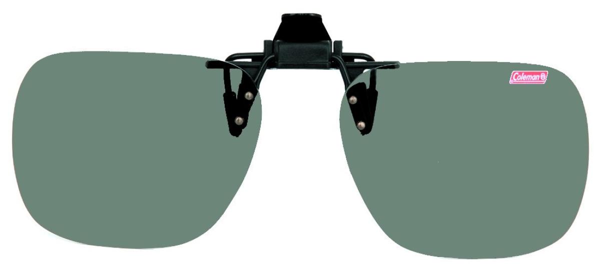 

Coleman Clip-on Polarized Sunglasses, One-Touch Attachment, Smoke, CL03-1