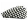 Vintage Check Beret Men Women Cap British Peaked Cap Painter's Cap