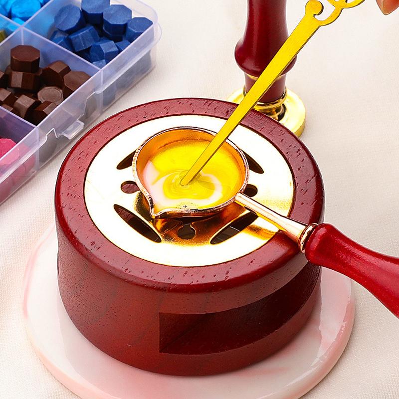 Wax Seal Stamp Set Kit Sealing Wax Storage Box Seal Furnace Craft Supplies For Wedding Wax Seal Sealing Wax Stamp Making Tools