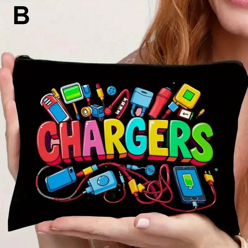 

Travel Cosmetic Bag Portable Makeup Storage Bag Purses Women Large Capacity Zipper Make Up Organizer Data cable storage bag